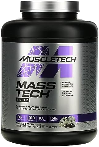 MuscleTech Mass Tech Elite, Cookies & Cream (Крем), 6 lbs (2.72 kg) Muscletech