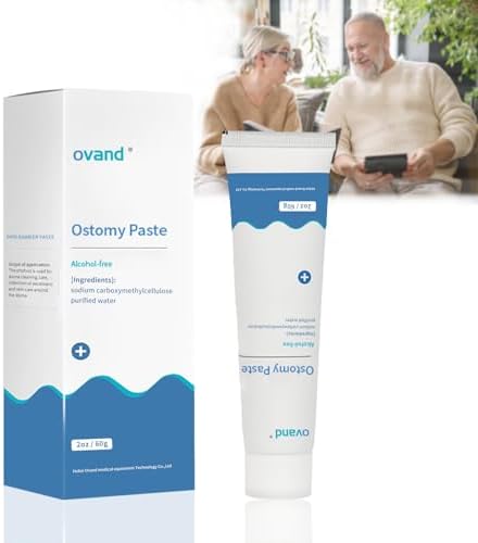 Ostomy Paste, No-Sting Skin Barrier Paste, Ostomy Filler Paste for Ostomy-Colostomy-Ileostomy, 2.1 Oz Tube (4 Tube) Ovand