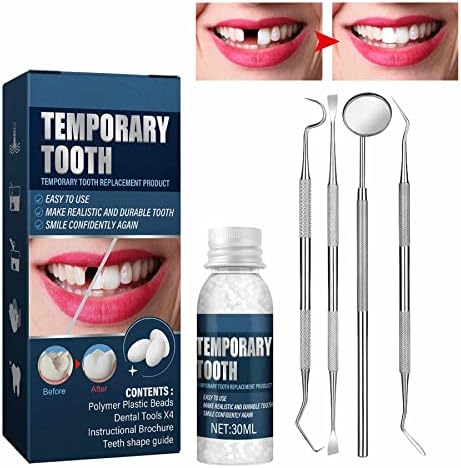 Tooth Repair Kit, Moldable Tooth Filling Repair Kit,Temporary Tooth Replacement Kit,Teeth Repair Kit with Dental Tools, Dental Care Kit for Fixing Missing & Broken Replacements, Teeth DIY at Home Ovand