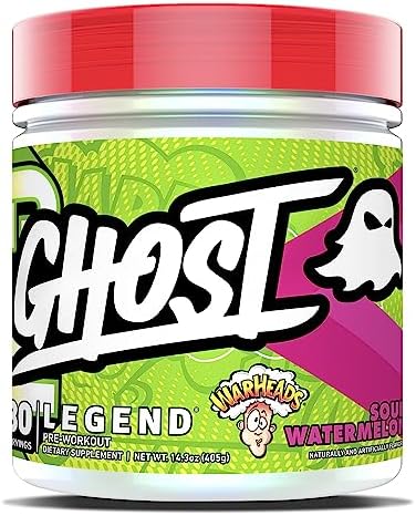 GHOST Legend V3 Pre-Workout Powder (Порошок), Blue Raspberry - 30 Servings (Порции) - PreWorkout for Men & Women with Caffeine, L-Citrulline, & Beta Alanine for Energy & Focus - Free of Soy, Sugar & Gluten, Vegan GHOST