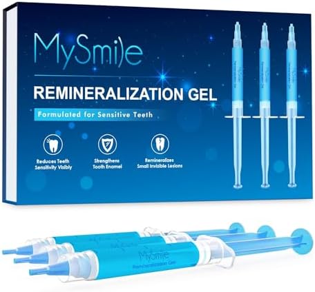 MySmile Remineralization Gel, Remineralizing Gel for Reduce Teeth Sensitivity After Teeth Whitening, Teeth Desensitizing Gel, Strengthen Tooth Enamel, Great for Sensitivity Treatment, 3ML*3PCS MySmile