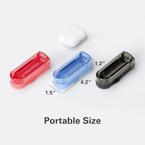 ONE PIX Pill Cutter Splitter for Small and Tiny Pills, Pill Cutter for Cutting Multiple Pills at a Time in Half, Pill Cutter for Small or Large Pills with Hidden Sharp Stainless Steel Blade, Blue ONE PIX