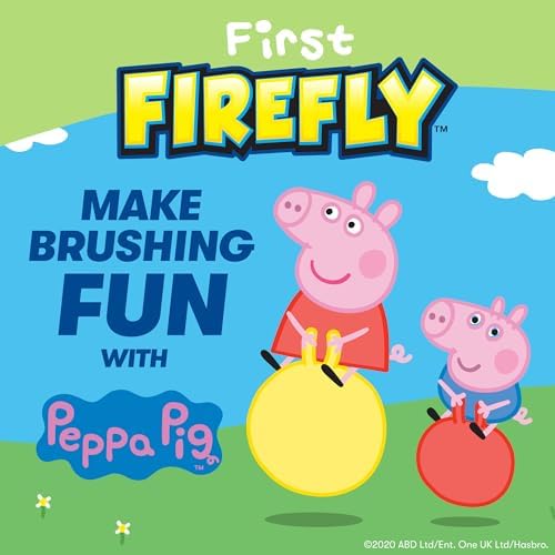 Детская зубная щетка Peppa Pig с мягкой щетиной и таймером, 1 шт. Firefly