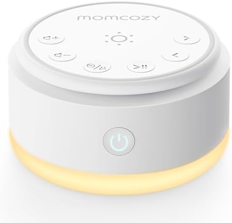 Портативный белый шум для сна с 20 звуками и ночной лампой Momcozy