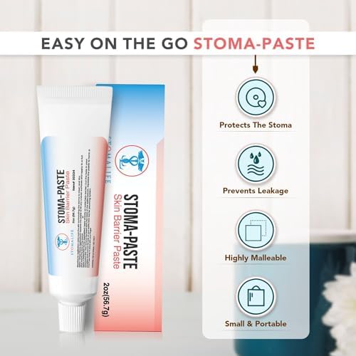 Ostomy Paste 2 Oz, Stoma Barrier Paste with Skin Irritation Prevention | Accessories for Ostomy-Colostomy-Ileostomy 2 oz (Pack of 2) STOMALIFE