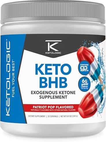 Ketologic Keto BHB (Mixed Berry Flavor) 30 Servings (Порции) - Exogenous Ketone Supplement with goBHB, Beta-Hydroxybutyrate Salts KetoLogic