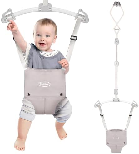 Baby Doorway Jumpers, Sturdy Johnny Jumper Adjustable 10.8"-23.6" Strap, Soft Baby Seat Bag, Protable Doorway Jumper for Baby RIVIPLOU