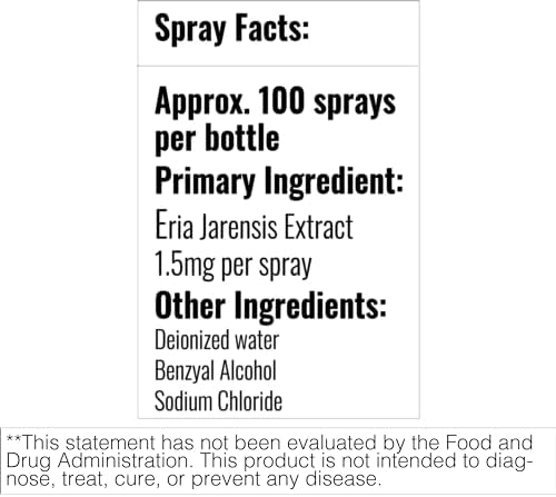 Eria Jarensis Extract Spray - Elevate Mind - Mood Energy - Focus - Alertness Generic