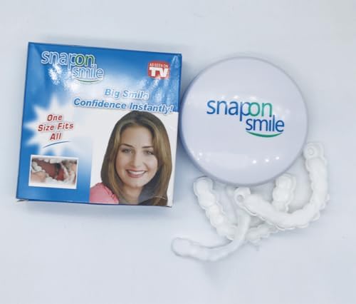 Snap On Veneers Teeth for Men and Women - Moldable False Teeth and Dentures Replacement Kit for Missing Teeth, with Teeth Grinding Guard, Best Whitening Strips and Fake Braces for Bad Teeth Generic