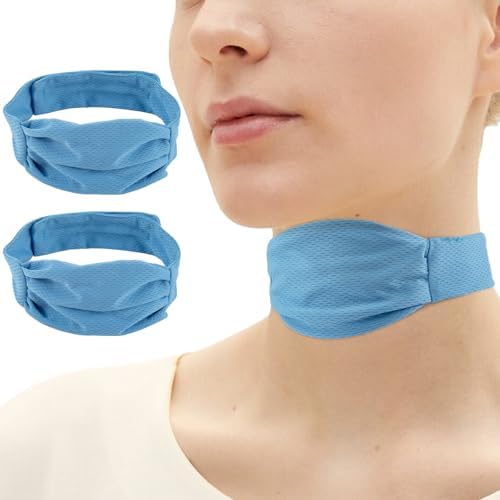 2Pcs Trach Covers for Tracheostomy Neck Stoma Cover Breathable Dust- Proof Shield Neck Trachea Protector Adjustable Tracheostomy Supplies Reusable Tracheostomy Care Kits for Men and Women LKLKKC