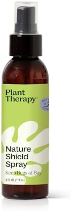 Plant Therapy Nature Shield Spray 4 oz Perfect for Outdoor Adventures, Formulated with Essential Oils, Includes Skin-Soothing Aloe & Hydrosols, DEET-Free, Citronella, Lemongrass, Egyptian Geranium Plant Therapy