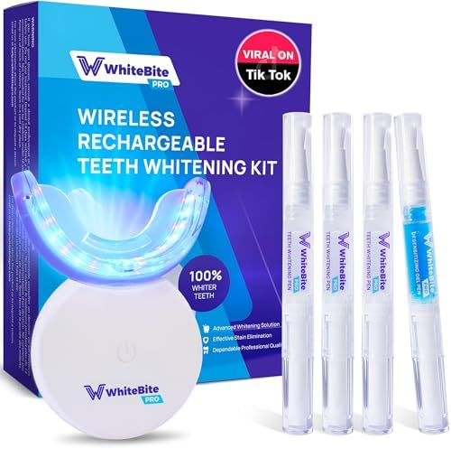 Whitebite Pro Advanced Teeth Whitening Kit | No Sensitivity and Enamel Safe | Effective Tooth Stain Remover | Whiter in 7 Days (Unflavored) Whitebite Pro