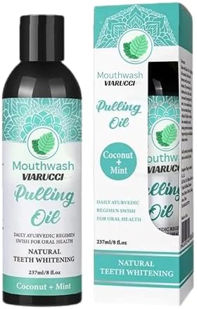 Coconut Pulling Oil, (8 Fl.Oz) Mint Oil Pulling Mouthwash, Natural Coconut Oil Pulling with Coconut & Peppermint Oil-Mouthwash, Fresh Breath & Teeth Whitening & Healthy Gums Generic