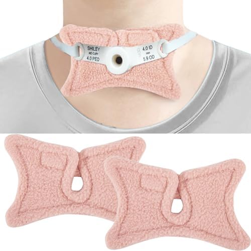 2 Pack Trach Pads, Reusable Trach Tube Covers, Tracheostomy Dressing Pads Tracheostomy Tube Holder Pad, Tracheostomy Trach Tube Supplies, Trach Pads for Adaptive Surgical Tracheostomy Pad GZDDG