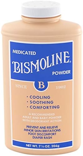 Присыпка Bismoline Medicated Powder, 204 г - Упаковка из 3 штук Bismoline Mfg Company