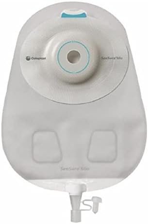 SenSura Mio Convex Urostomy Pouch One-Piece System 10-1/2 Inch Length, Maxi 3/8 to 1-11/16 Stoma Drainable Light, Trim Fit, 16837 - Box of 10 Coloplast