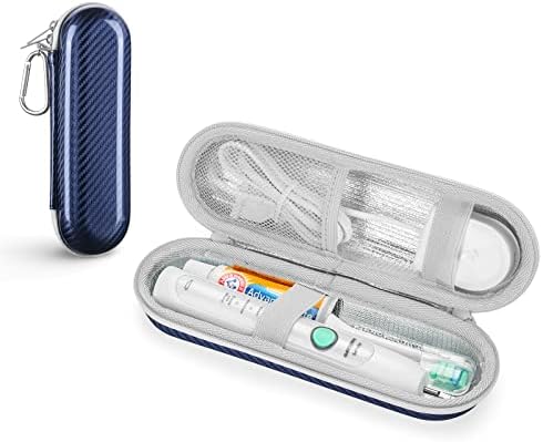 Yinke Hard Travel Case for Oral-B/Oral-B Pro 1000 1500 5000 7000 6000 9600 Smartseries/Philips Sonicare 4100 6100 5100 6500 7500/iO Series 4 7 8 9 Electric Toothbrush, EVA Protective Storage Bag Yinke