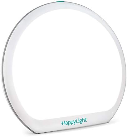 Verilux HappyLight Alba - New Round UV-Free LED Therapy Lamp, Bright White Light with 10,000 Lux, Adjustable Brightness, Color, and Countdown Timer VERILUX