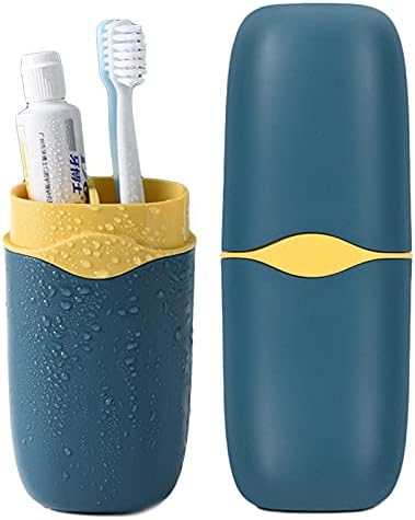 Detachable Travel Toothbrush Holder, Portable Toothbrush Case 3 in 1 Toothpaste Travel Case Holder Plastic Toothbrush Container Toothbrush Storage Box for Travel,Business,Camping, Daily Uses (Green) CMREAEC