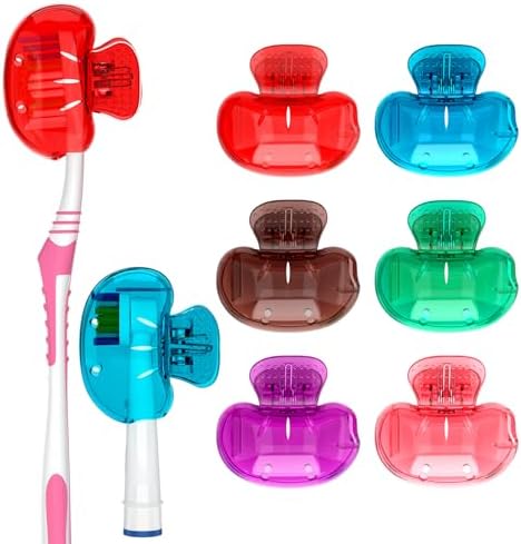 Nincha Snap-on Toothbrush Head Cover for Manual and Powered Toothbrush - Multiple Colors -Pack of 6 Nincha