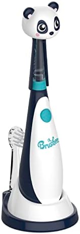 Brusheez Little Toddlers’ Sonic Toothbrush - Safe & Gentle Toothbrush for Ages 1-3 with Built-in, Light-Up 2-Minute Timer, Extra Brush Head, & Storage Base for First-Time Brushers (Fuzzy The Fox) Brusheez