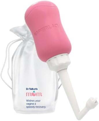 Dr. Talbot's Mom Postpartum Peri Bottle with Carry Bag - Silicone Perineal Spray Bottle for Mothers - 12.2 fl oz Dr. Talbot's