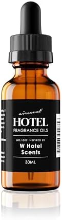 Hotel Diffuser Oil Inspired by The W Hotel Scent - No. 1009 - AirScent Aroma and Essential Oil Blend - 10 Milliliter (.34 ﬂ oz) Bottle for Aromatherapy Diﬀusers and Humidifiers - Home Fragrance Air-Scent