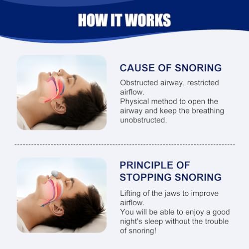 Anti Snoring Devices, Effective Snoring Prevention, Twin Turbine Electric Adjustable and Breathable, Adjustable Wind Speed, Snoring Solution for Men and Women, Suitable for All Nose Shapes. Blue - 02 EENET