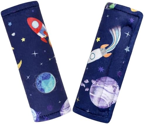 Baby Car Seat Strap Cover 2 Pack Unicorn Car Seat Straps Shoulder Pads, Seat Belt Cushions Pads for Infant Car Seats, Stroller, Pushchair Pea Pod