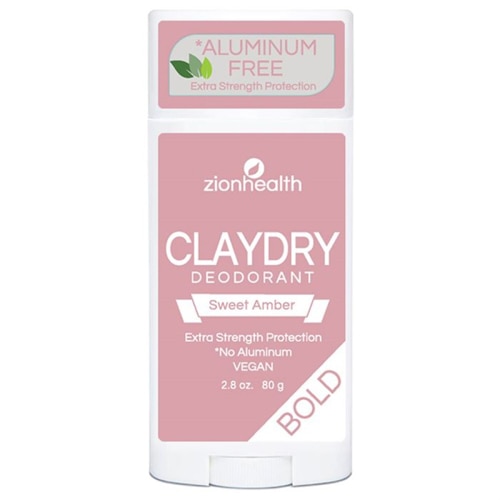 Clay Dry Deodorant Aluminum Free Bold - Sweet Amber -- 2.8 oz Zion Health