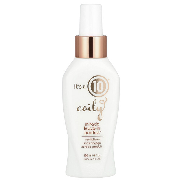 Coily, Miracle Leave-In Product®, 4 fl oz (120 ml) It's a 10