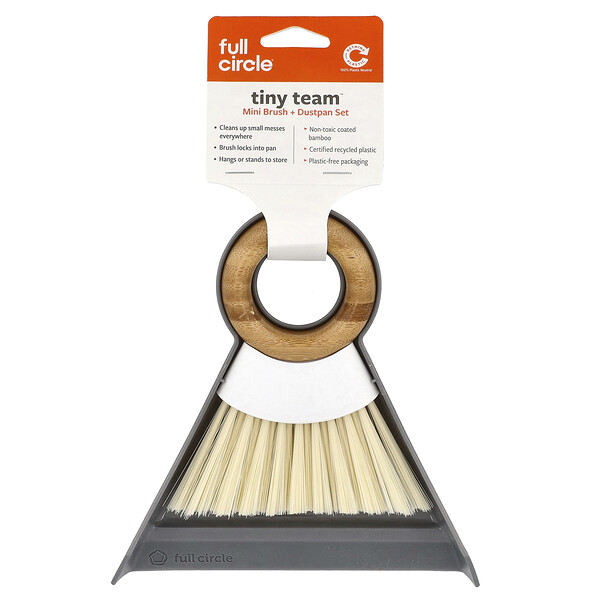 Tiny Team™, Mini Brush + Dustpan Set , 1 Count Full Circle