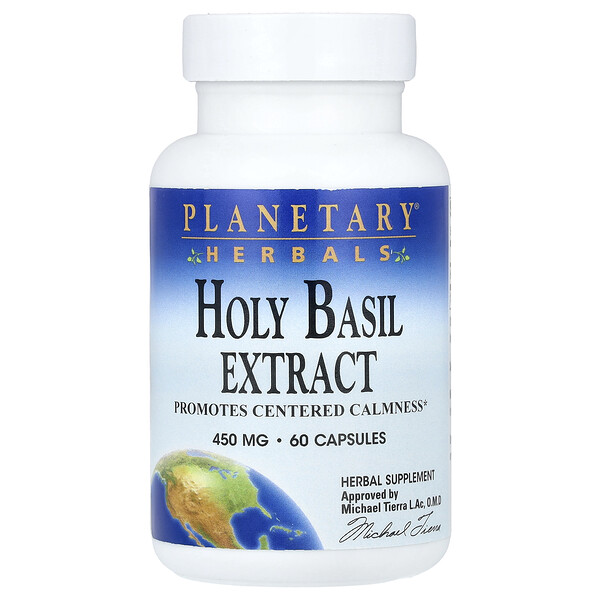 Holy Basil Extract, 450 mg, 60 Capsules (Капсулы) Planetary Herbals