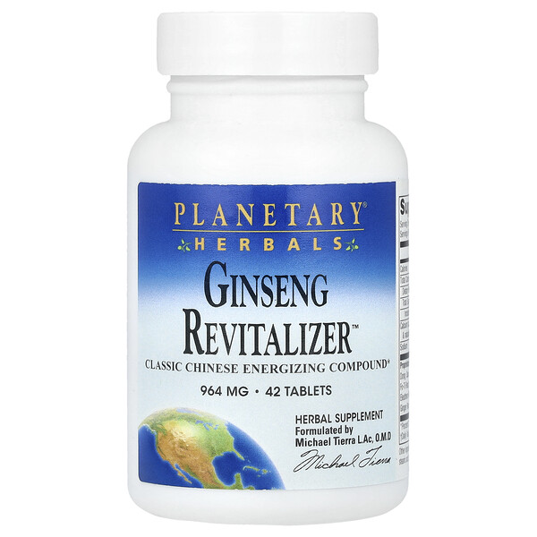 Ginseng Revitalizer™, 42 Tablets (Таблетки) Planetary Herbals