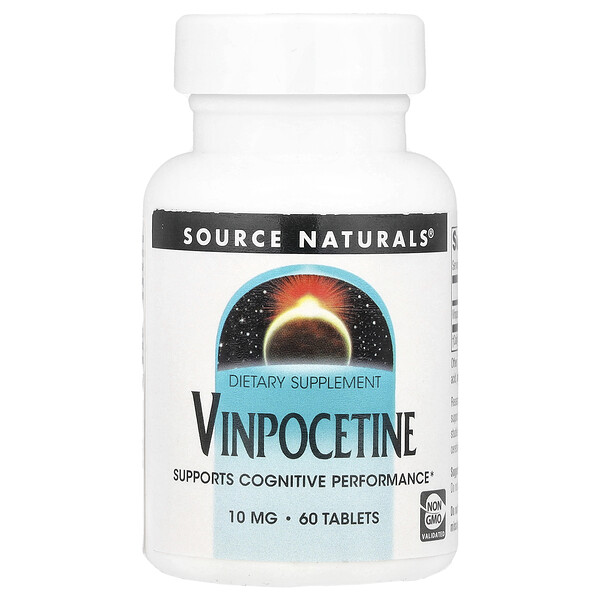 Vinpocetine , 10 mg, 60 Tablets (Таблетки) Source Naturals