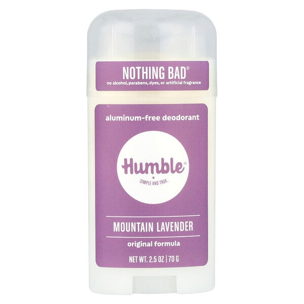 Aluminum-Free Deodorant, Mountain Lavender, 2.5 oz (70 g) Humble Brands