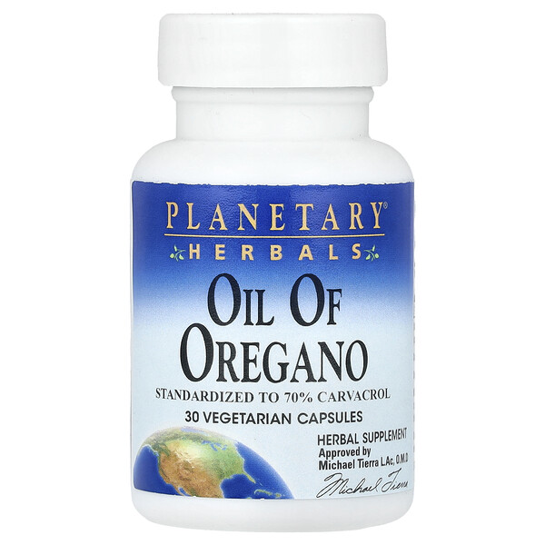 Oil Of Oregano, 30 Vegetarian Capsules (Вегетарианские капсулы) Planetary Herbals