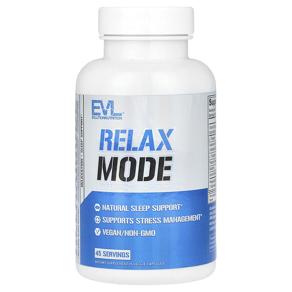 RelaxMode, 45 Veggie Capsules (Капсулы на растительной основе) EVLution Nutrition