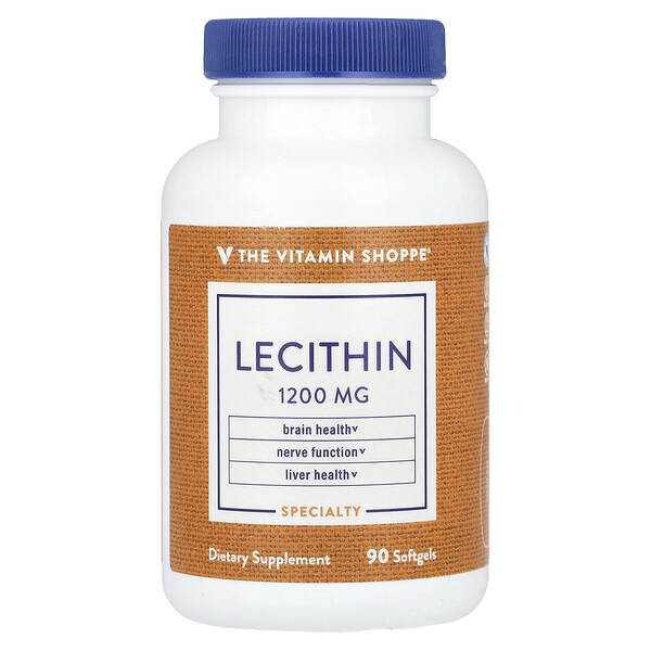 Lecithin, 1,200 mg , 90 Softgels (Мягкие капсулы) The Vitamin Shoppe