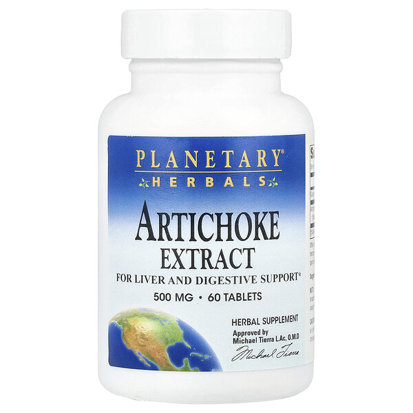 Artichoke Extract , 500 mg, 60 Tablets (Таблетки) Planetary Herbals