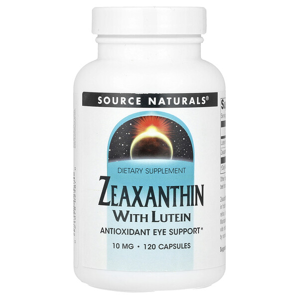 Zeaxanthin with Lutein, 10 mg, 120 Capsules (Капсулы) Source Naturals