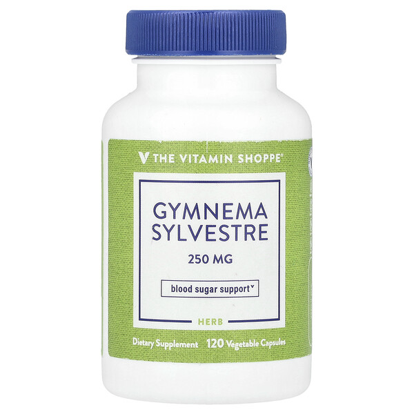 Gymnema Slyvestre, 250 mg, 120 Vegetable Capsules (Растительные капсулы) The Vitamin Shoppe