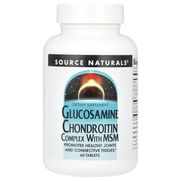 Glucosamine Chondroitin Complex With MSM, 60 Tablets (Таблетки) Source Naturals