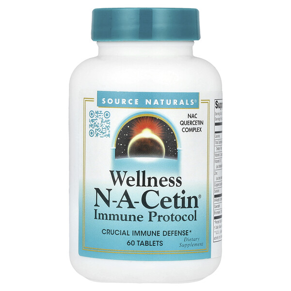 Wellness N-A-Cetin®, 60 Tablets (Таблетки) Source Naturals