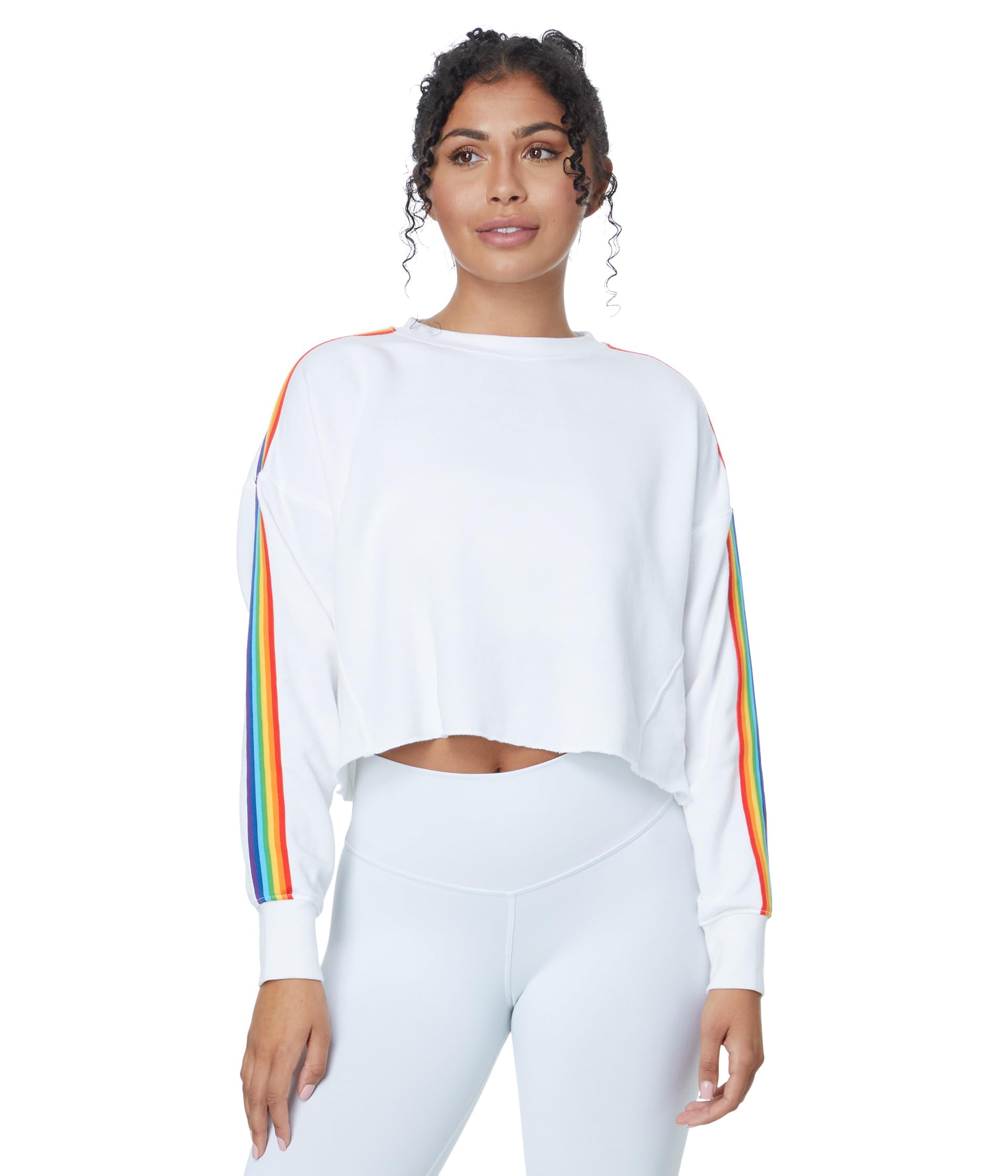 Женский Свитер Spiritual Gangster Rainbow Cropped Pullover Spiritual Gangster