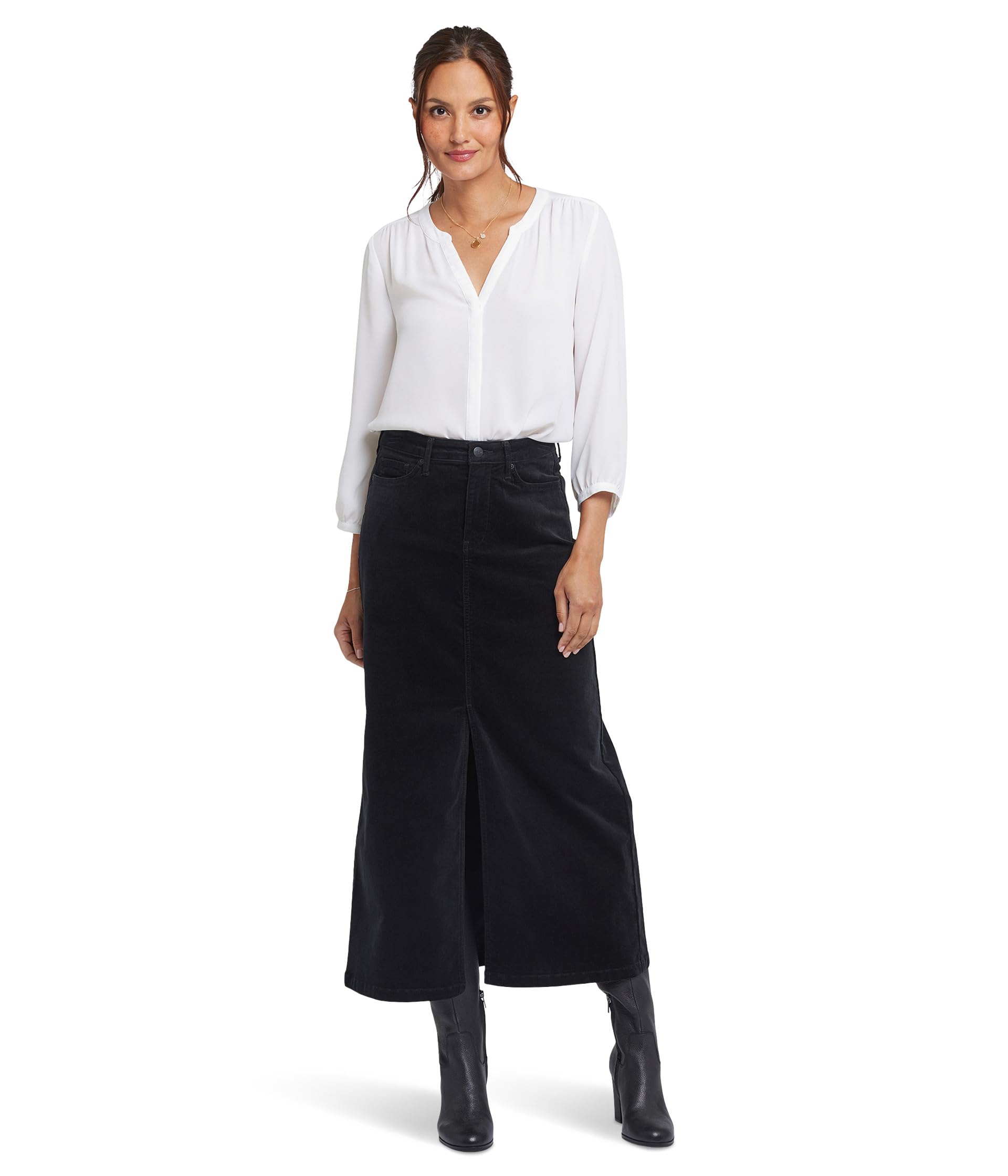 High-Rise Long Skirt Nydj