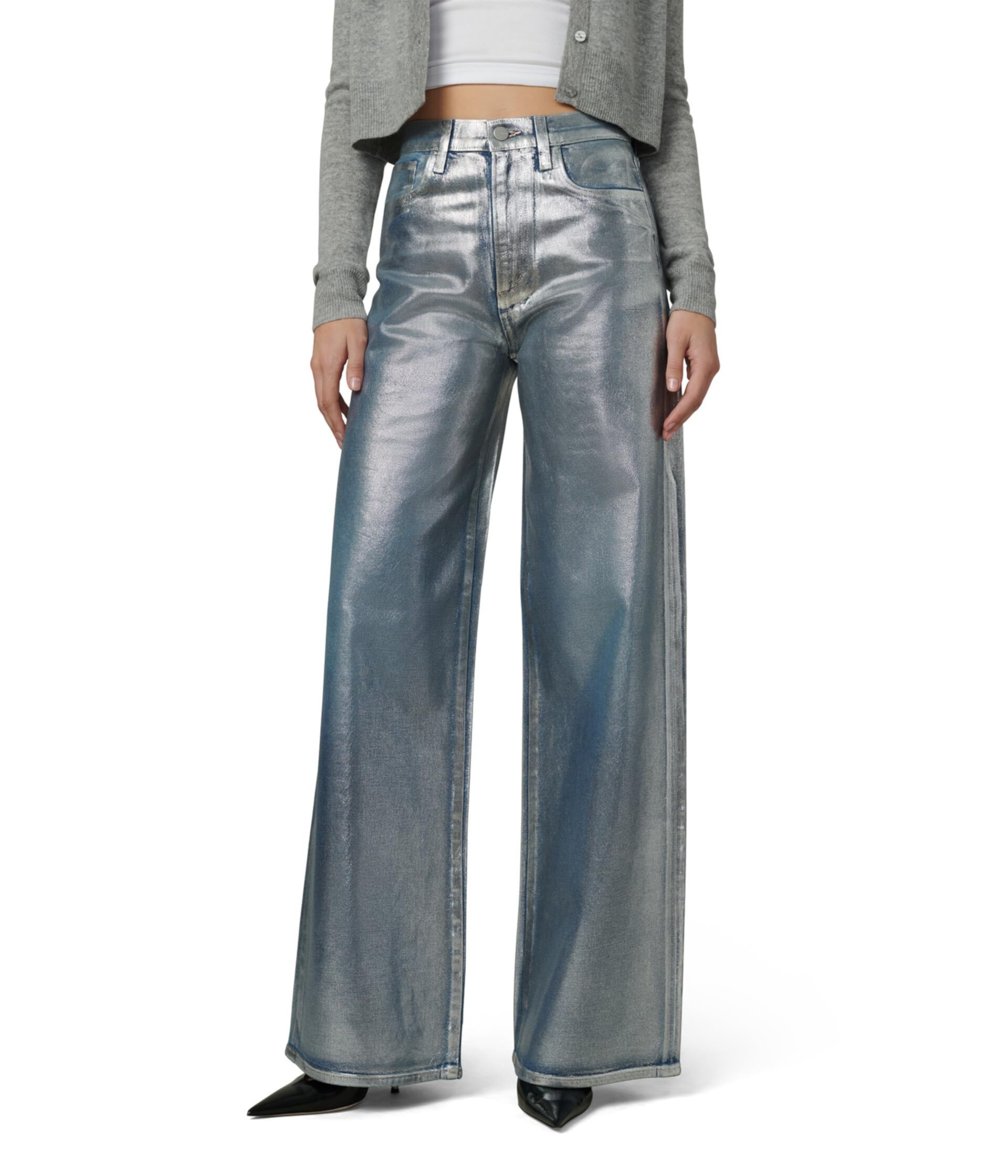 Женские Широкие Джинсы Joe's Jeans The Mia High Rise Wide Leg Foil Joe's Jeans