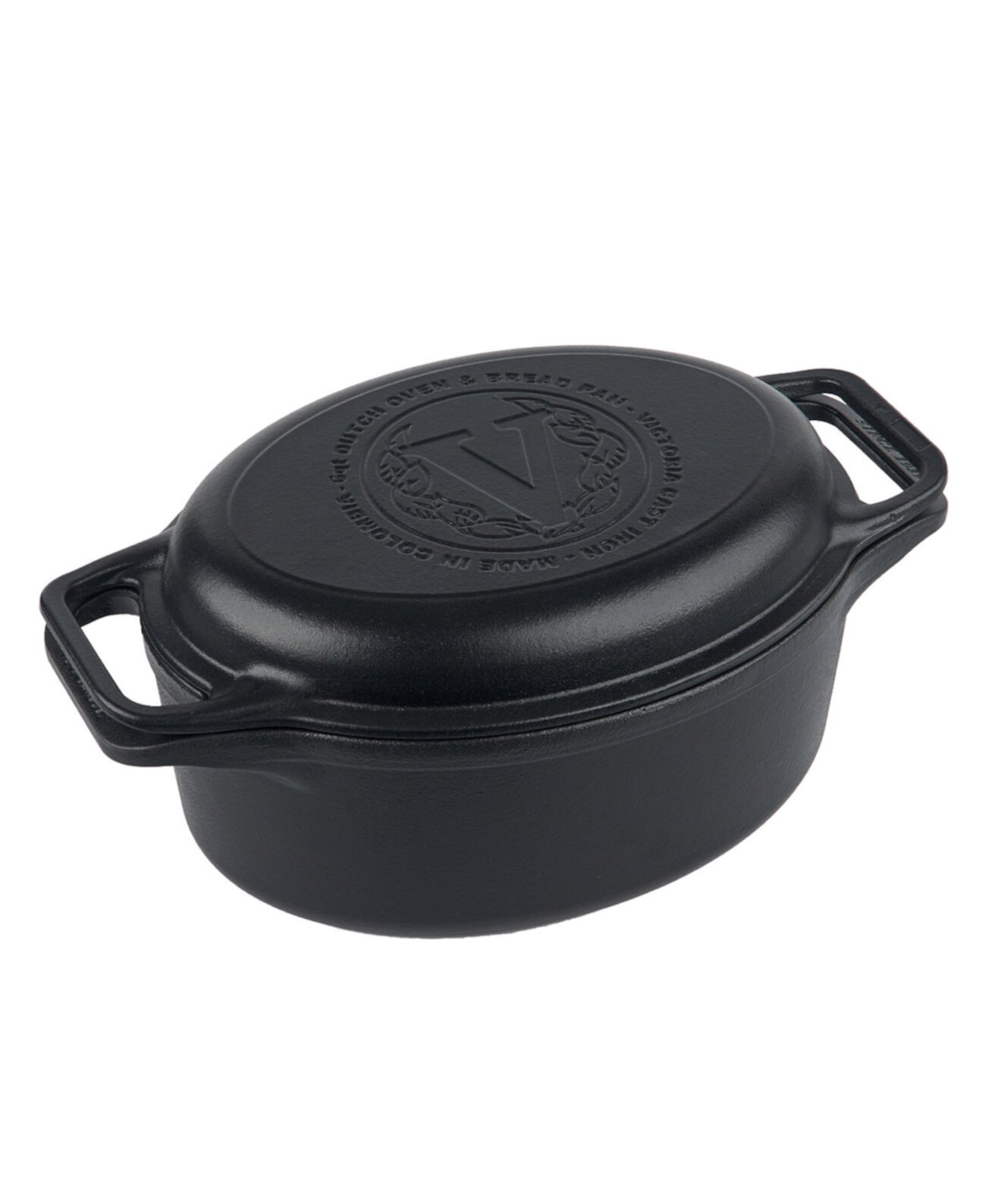 6-Quart Cast Iron Oval Bread Cooker Victoria