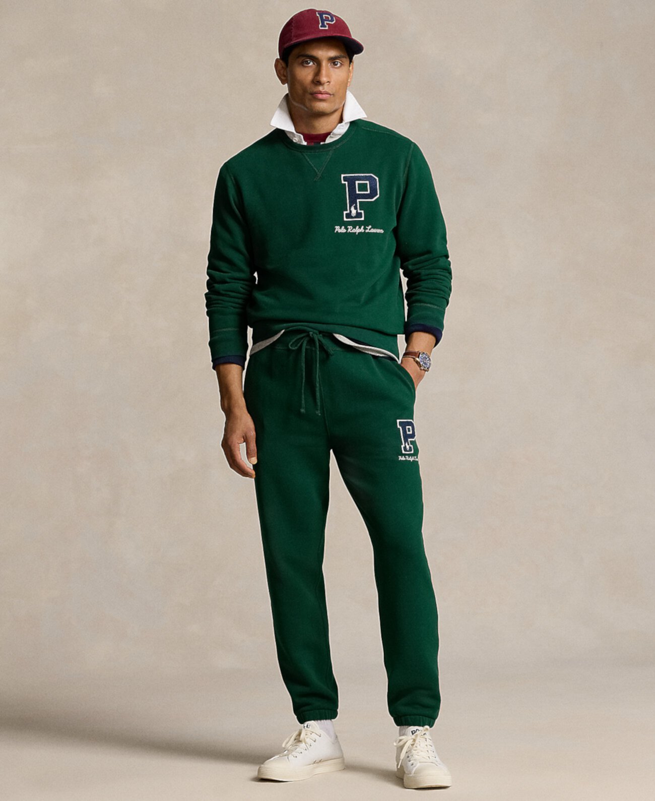 Мужские Повседневные брюки Polo Ralph Lauren Fleece Logo Patch Sweatpant Polo Ralph Lauren