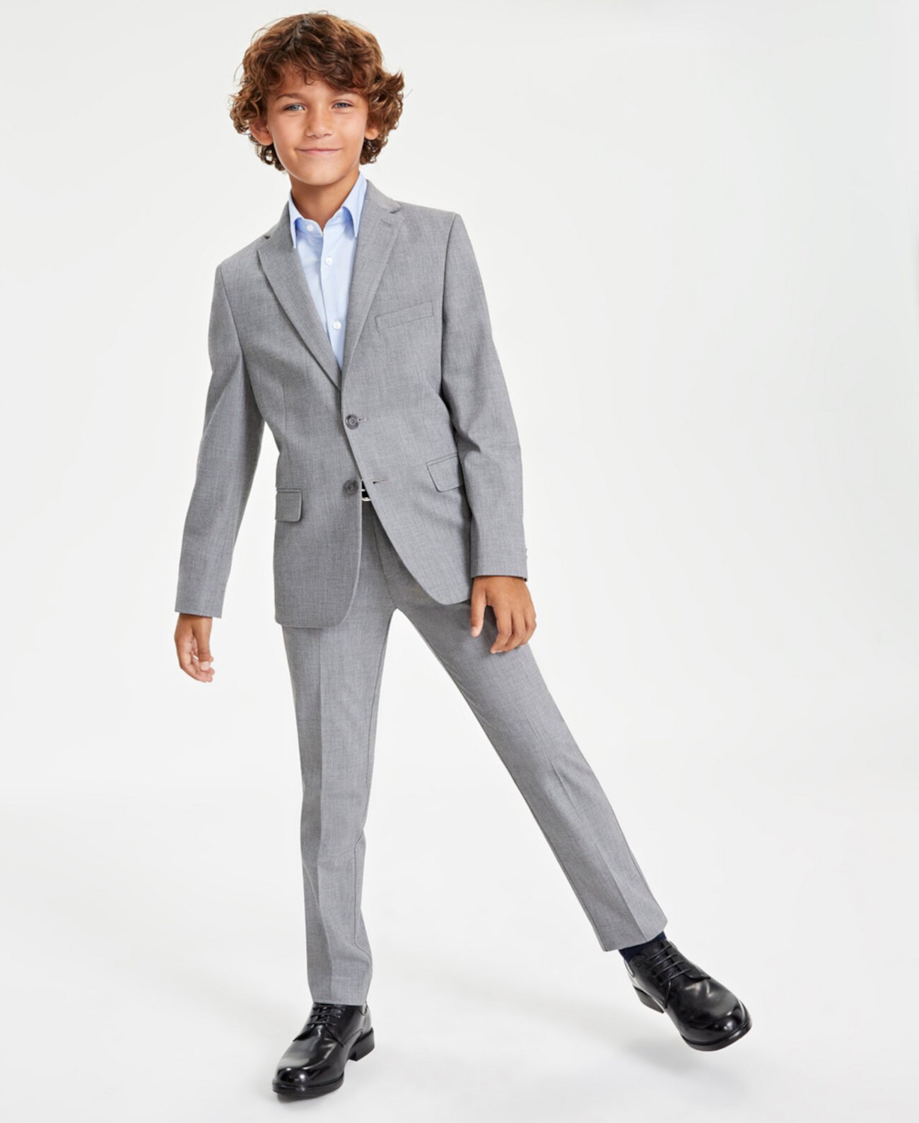 Костюмы Kenneth Cole Big Boys Twill Slim Fit Stretch Suit Kenneth Cole